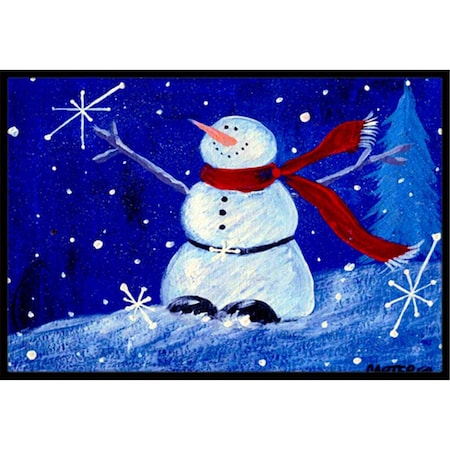 Happy Holidays Snowman Indoor & Outdoor Mat, 18 X 27 In.